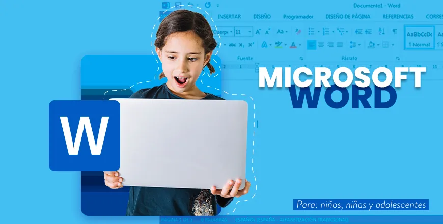 Curso inicial de Word para niños, niñas y adolescentes